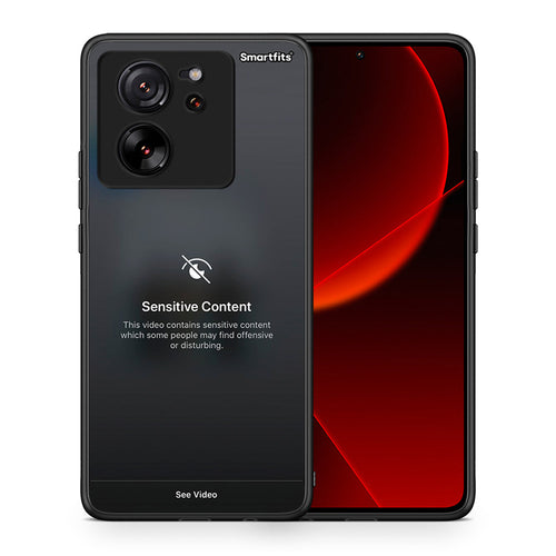 Θήκη Xiaomi 13T Sensitive Content από τη Smartfits με σχέδιο στο πίσω μέρος και μαύρο περίβλημα | Xiaomi 13T Sensitive Content case with colorful back and black bezels