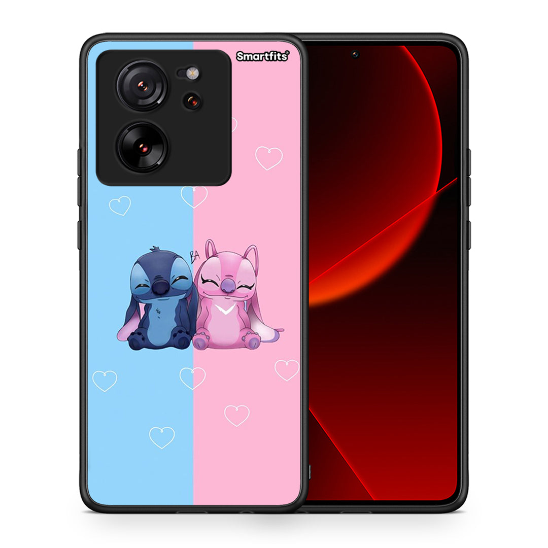 Θήκη Xiaomi 13T Stitch And Angel από τη Smartfits με σχέδιο στο πίσω μέρος και μαύρο περίβλημα | Xiaomi 13T Stitch And Angel case with colorful back and black bezels