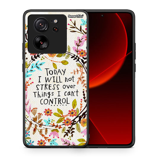 Θήκη Xiaomi 13T Stress Over από τη Smartfits με σχέδιο στο πίσω μέρος και μαύρο περίβλημα | Xiaomi 13T Stress Over case with colorful back and black bezels