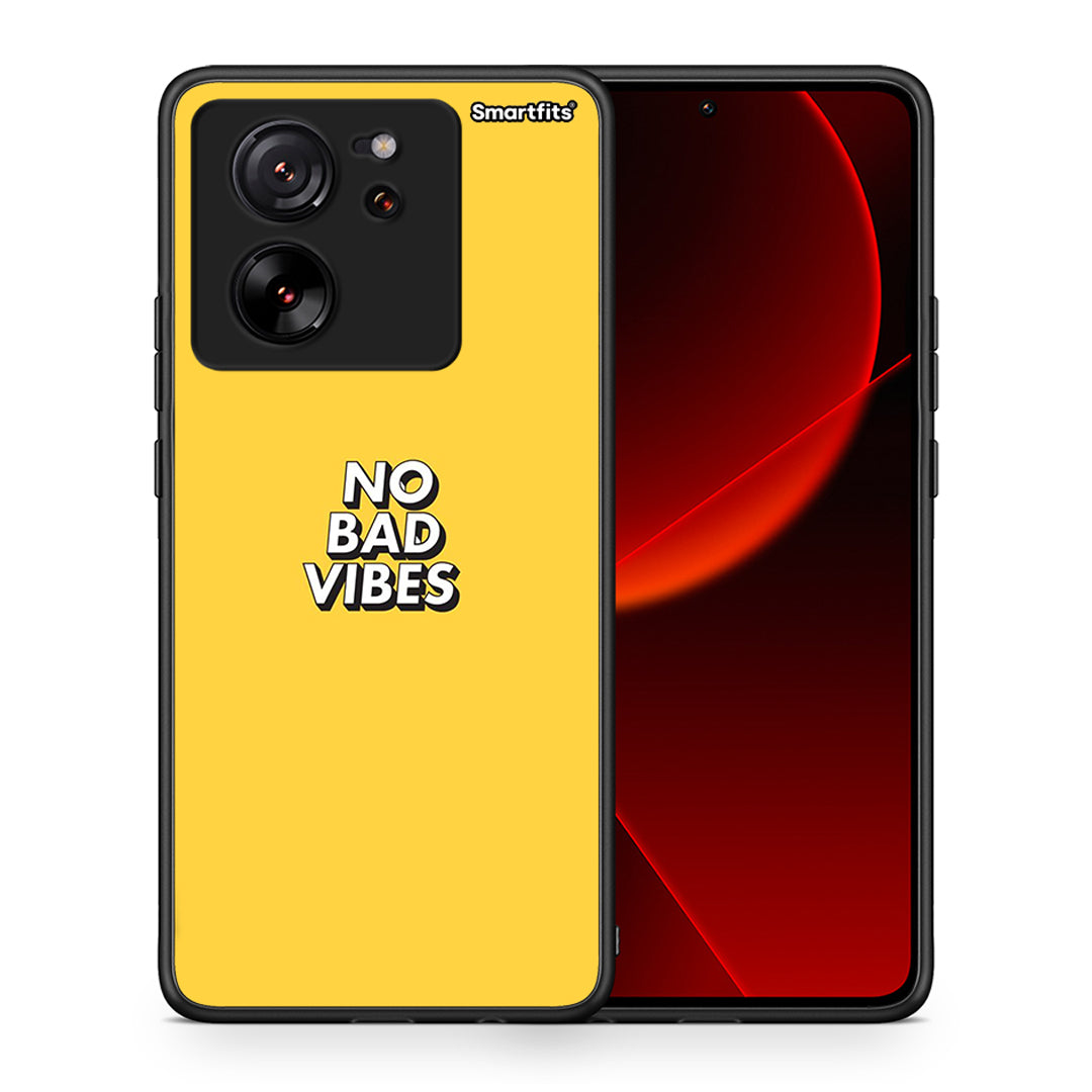 Θήκη Xiaomi 13T Vibes Text από τη Smartfits με σχέδιο στο πίσω μέρος και μαύρο περίβλημα | Xiaomi 13T Vibes Text case with colorful back and black bezels