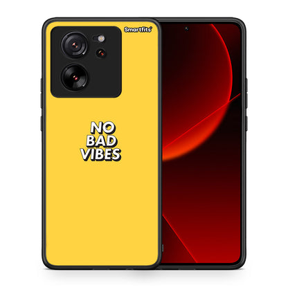 Θήκη Xiaomi 13T Vibes Text από τη Smartfits με σχέδιο στο πίσω μέρος και μαύρο περίβλημα | Xiaomi 13T Vibes Text case with colorful back and black bezels