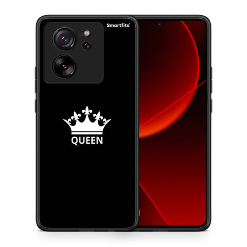 Θήκη Xiaomi 13T Queen Valentine από τη Smartfits με σχέδιο στο πίσω μέρος και μαύρο περίβλημα | Xiaomi 13T Queen Valentine case with colorful back and black bezels