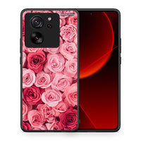 Thumbnail for Θήκη Xiaomi 13T RoseGarden Valentine από τη Smartfits με σχέδιο στο πίσω μέρος και μαύρο περίβλημα | Xiaomi 13T RoseGarden Valentine case with colorful back and black bezels