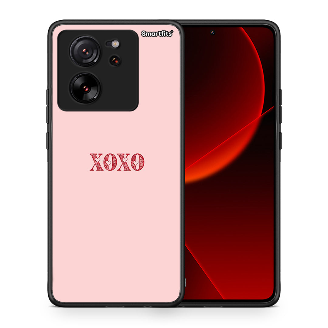 Θήκη Xiaomi 13T XOXO Love από τη Smartfits με σχέδιο στο πίσω μέρος και μαύρο περίβλημα | Xiaomi 13T XOXO Love case with colorful back and black bezels