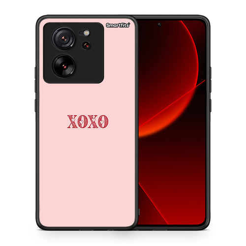 Θήκη Xiaomi 13T XOXO Love από τη Smartfits με σχέδιο στο πίσω μέρος και μαύρο περίβλημα | Xiaomi 13T XOXO Love case with colorful back and black bezels