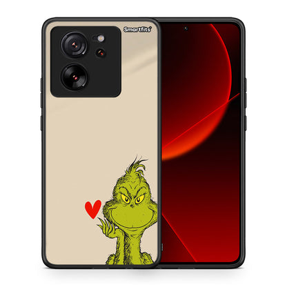 Θήκη Xiaomi 13T Xmas Grinch από τη Smartfits με σχέδιο στο πίσω μέρος και μαύρο περίβλημα | Xiaomi 13T Xmas Grinch case with colorful back and black bezels