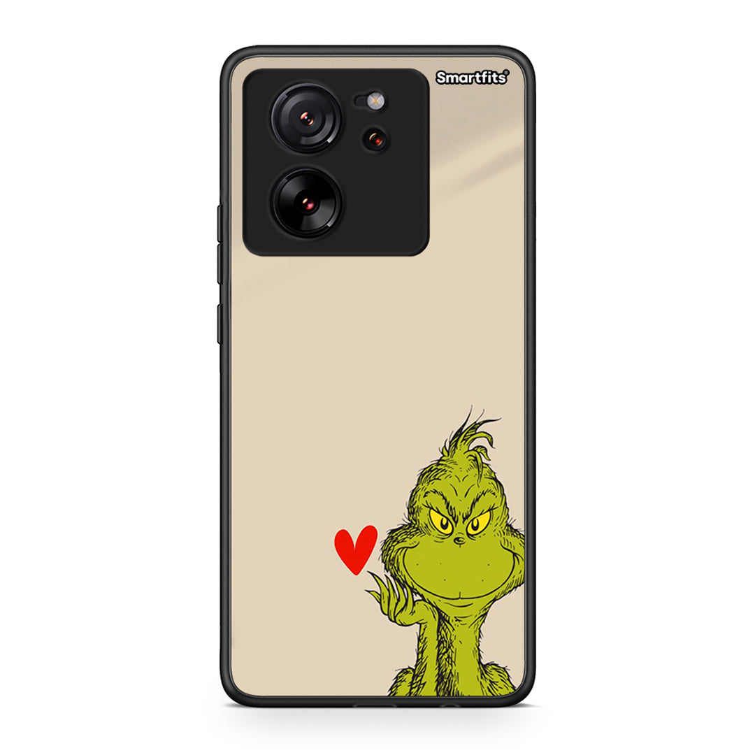Xiaomi 13T Xmas Grinch θήκη από τη Smartfits με σχέδιο στο πίσω μέρος και μαύρο περίβλημα | Smartphone case with colorful back and black bezels by Smartfits