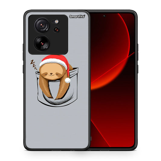 Θήκη Xiaomi 13T Xmas Zzzz από τη Smartfits με σχέδιο στο πίσω μέρος και μαύρο περίβλημα | Xiaomi 13T Xmas Zzzz case with colorful back and black bezels