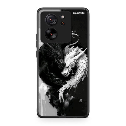 Xiaomi 13T Yin Yang Θήκη από τη Smartfits με σχέδιο στο πίσω μέρος και μαύρο περίβλημα | Smartphone case with colorful back and black bezels by Smartfits