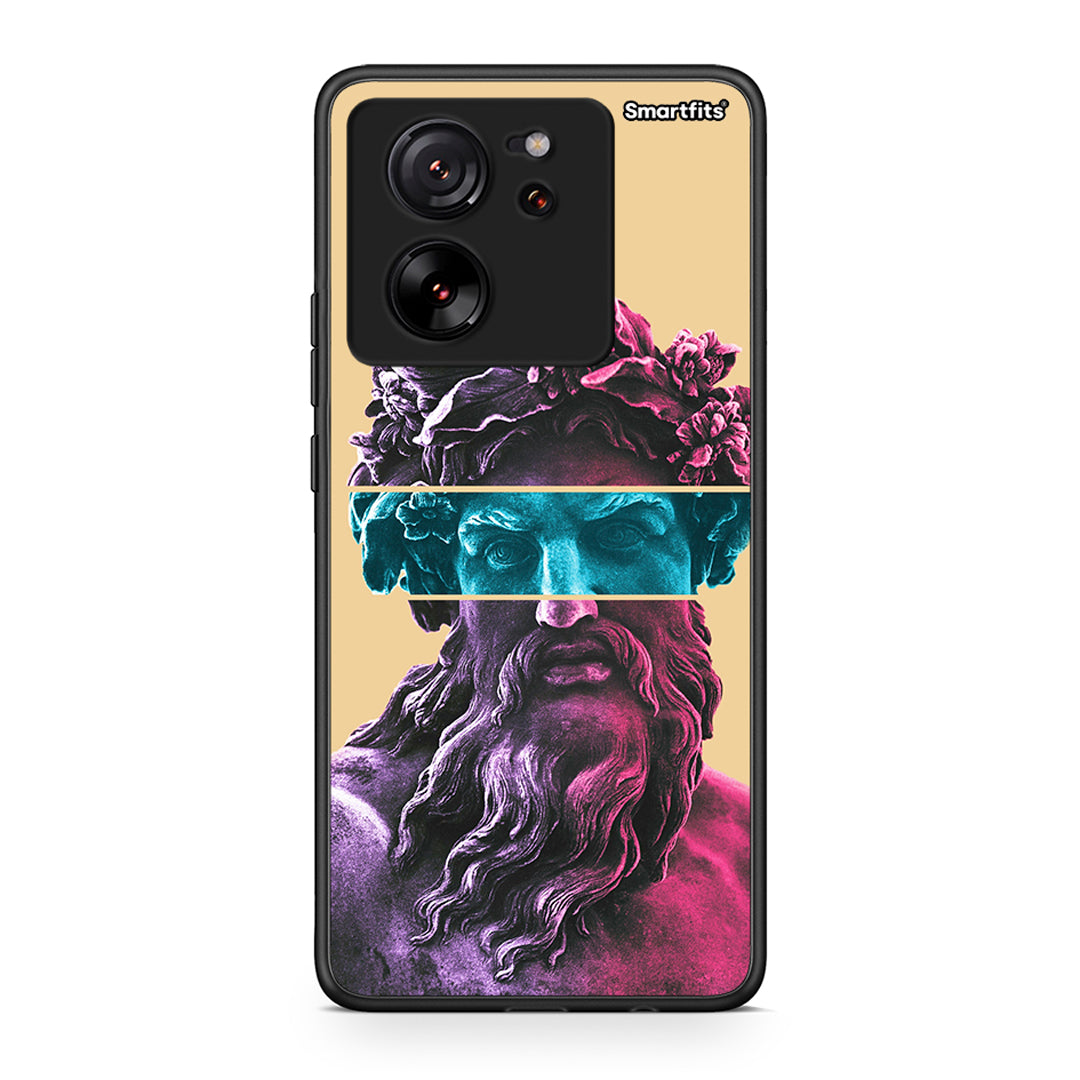 Xiaomi 13T Zeus Art Θήκη Αγίου Βαλεντίνου από τη Smartfits με σχέδιο στο πίσω μέρος και μαύρο περίβλημα | Smartphone case with colorful back and black bezels by Smartfits