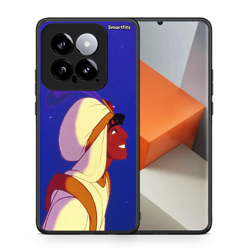 Θήκη Xiaomi 14 5G Alladin And Jasmine Love 1 από τη Smartfits με σχέδιο στο πίσω μέρος και μαύρο περίβλημα | Xiaomi 14 5G Alladin And Jasmine Love 1 case with colorful back and black bezels