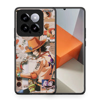 Thumbnail for Θήκη Xiaomi 14 5G Anime Collage από τη Smartfits με σχέδιο στο πίσω μέρος και μαύρο περίβλημα | Xiaomi 14 5G Anime Collage case with colorful back and black bezels