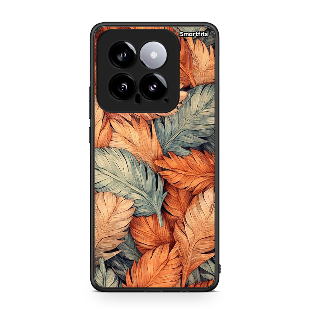 Xiaomi 14 5G Autumn Leaves Θήκη από τη Smartfits με σχέδιο στο πίσω μέρος και μαύρο περίβλημα | Smartphone case with colorful back and black bezels by Smartfits