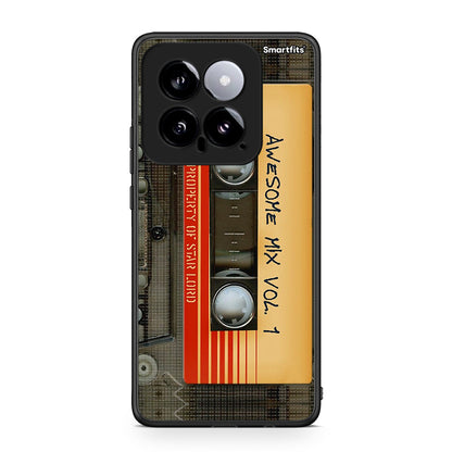 Xiaomi 14 5G Awesome Mix θήκη από τη Smartfits με σχέδιο στο πίσω μέρος και μαύρο περίβλημα | Smartphone case with colorful back and black bezels by Smartfits