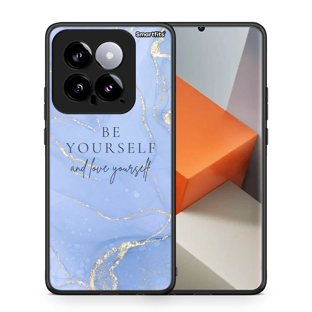 Θήκη Xiaomi 14 5G Be Yourself από τη Smartfits με σχέδιο στο πίσω μέρος και μαύρο περίβλημα | Xiaomi 14 5G Be Yourself case with colorful back and black bezels