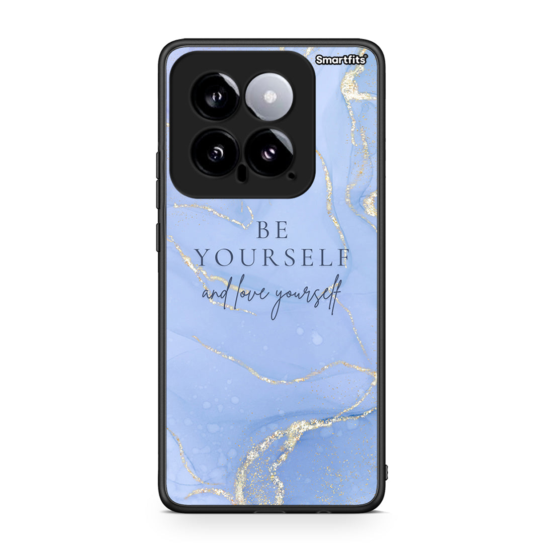 Xiaomi 14 5G Be Yourself θήκη από τη Smartfits με σχέδιο στο πίσω μέρος και μαύρο περίβλημα | Smartphone case with colorful back and black bezels by Smartfits