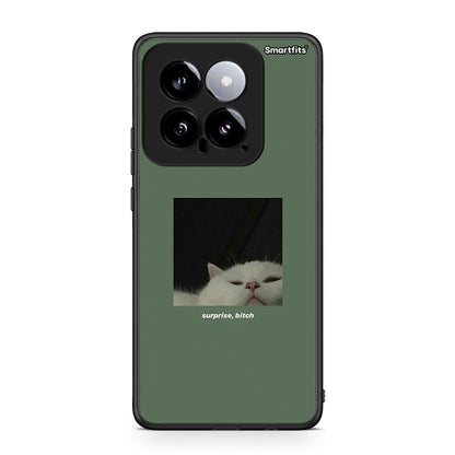 Xiaomi 14 5G Bitch Surprise θήκη από τη Smartfits με σχέδιο στο πίσω μέρος και μαύρο περίβλημα | Smartphone case with colorful back and black bezels by Smartfits