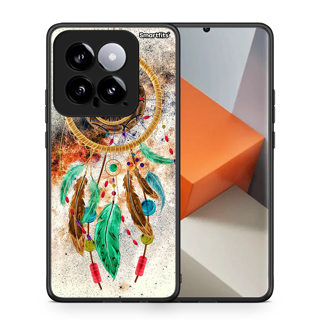 Θήκη Xiaomi 14 5G DreamCatcher Boho από τη Smartfits με σχέδιο στο πίσω μέρος και μαύρο περίβλημα | Xiaomi 14 5G DreamCatcher Boho case with colorful back and black bezels