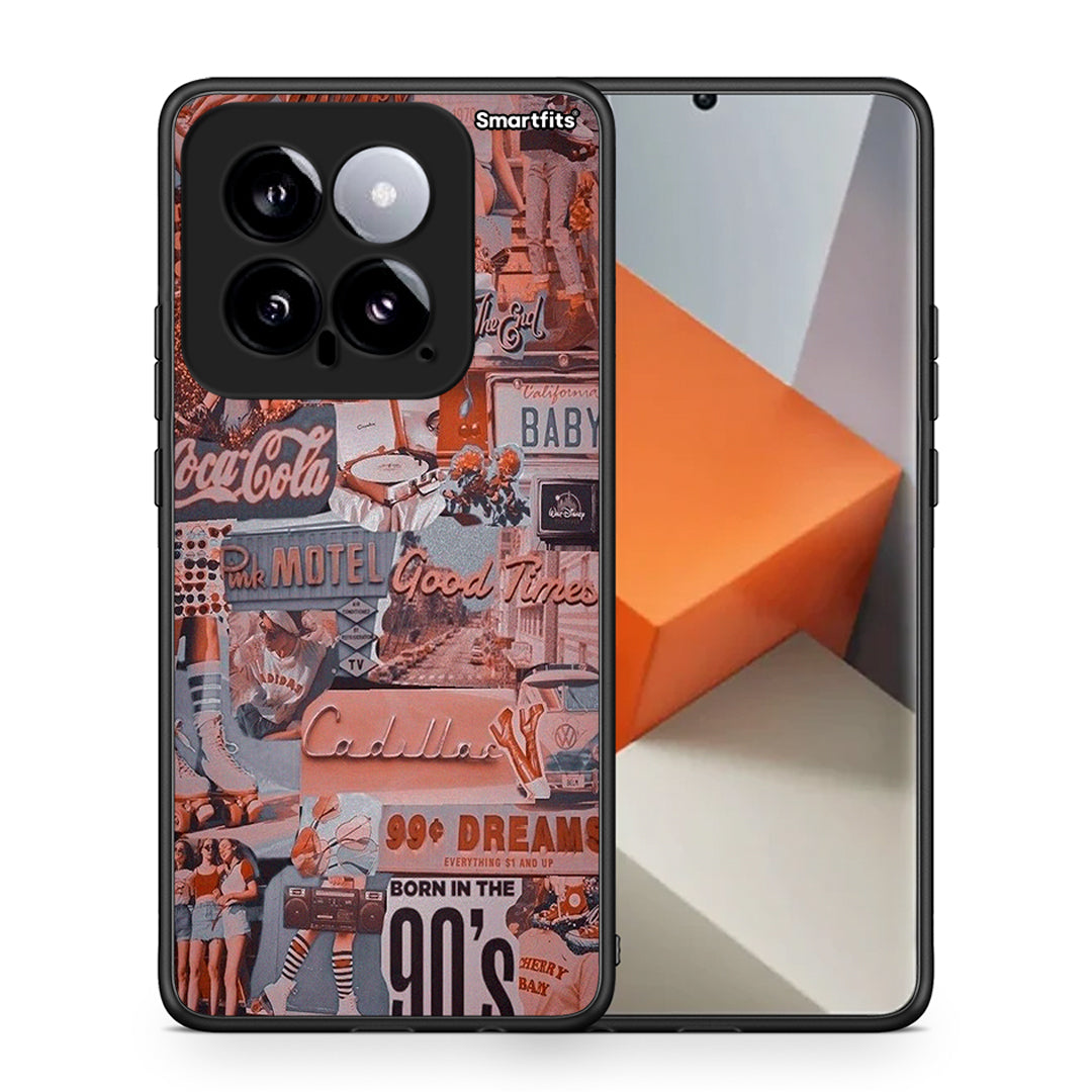 Θήκη Xiaomi 14 5G Born In 90s από τη Smartfits με σχέδιο στο πίσω μέρος και μαύρο περίβλημα | Xiaomi 14 5G Born In 90s case with colorful back and black bezels