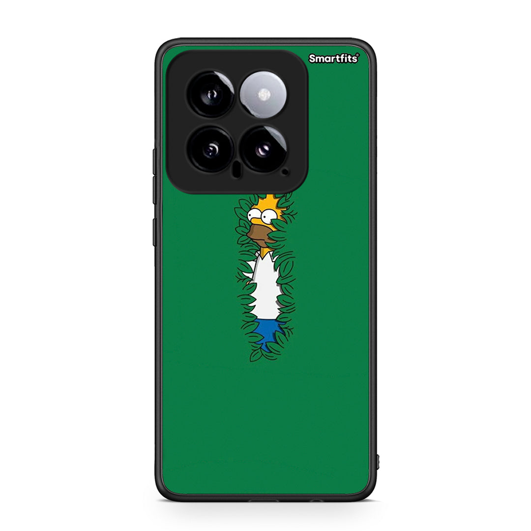 Xiaomi 14 5G Bush Man Θήκη Αγίου Βαλεντίνου από τη Smartfits με σχέδιο στο πίσω μέρος και μαύρο περίβλημα | Smartphone case with colorful back and black bezels by Smartfits