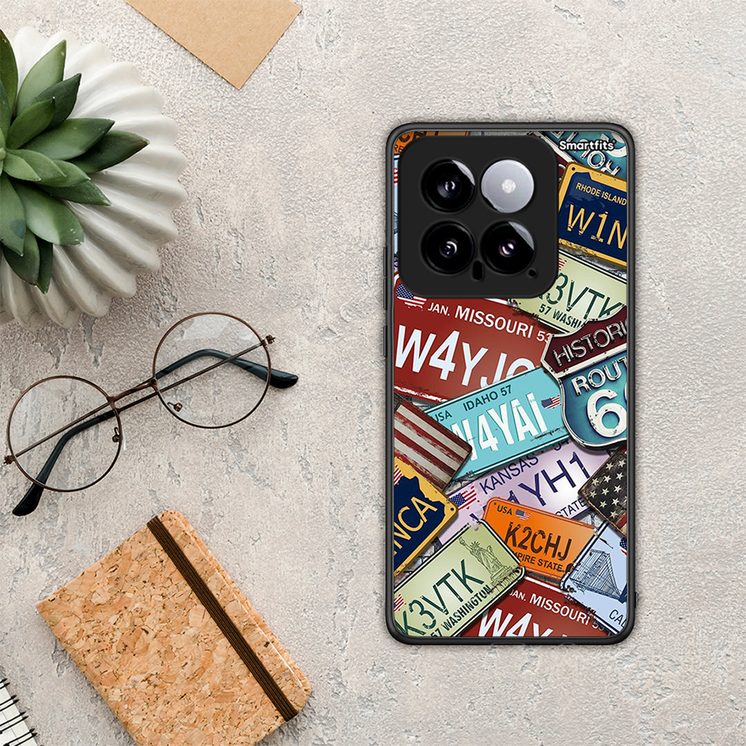 Car Plates - Xiaomi 14 5G θήκη