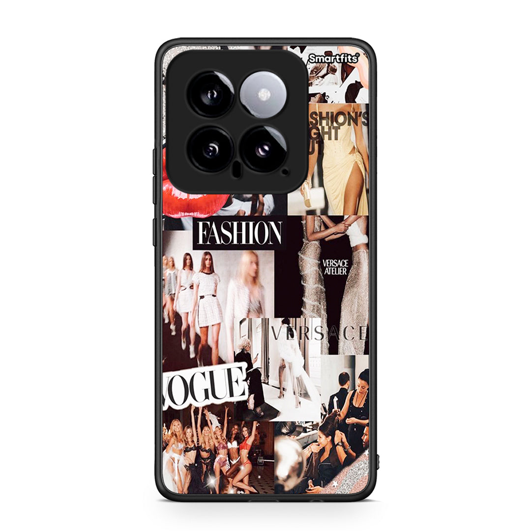 Xiaomi 14 5G Collage Fashion Θήκη Αγίου Βαλεντίνου από τη Smartfits με σχέδιο στο πίσω μέρος και μαύρο περίβλημα | Smartphone case with colorful back and black bezels by Smartfits