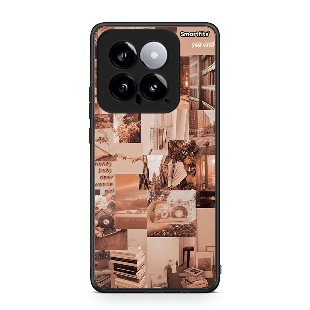 Xiaomi 14 5G Collage You Can Θήκη Αγίου Βαλεντίνου από τη Smartfits με σχέδιο στο πίσω μέρος και μαύρο περίβλημα | Smartphone case with colorful back and black bezels by Smartfits