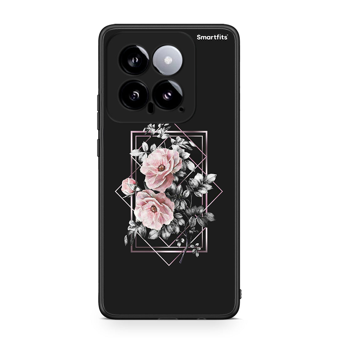 4 - Xiaomi 14 5G Frame Flower case, cover, bumper