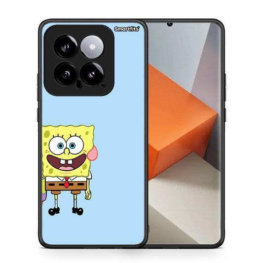 Θήκη Xiaomi 14 5G Friends Bob από τη Smartfits με σχέδιο στο πίσω μέρος και μαύρο περίβλημα | Xiaomi 14 5G Friends Bob case with colorful back and black bezels