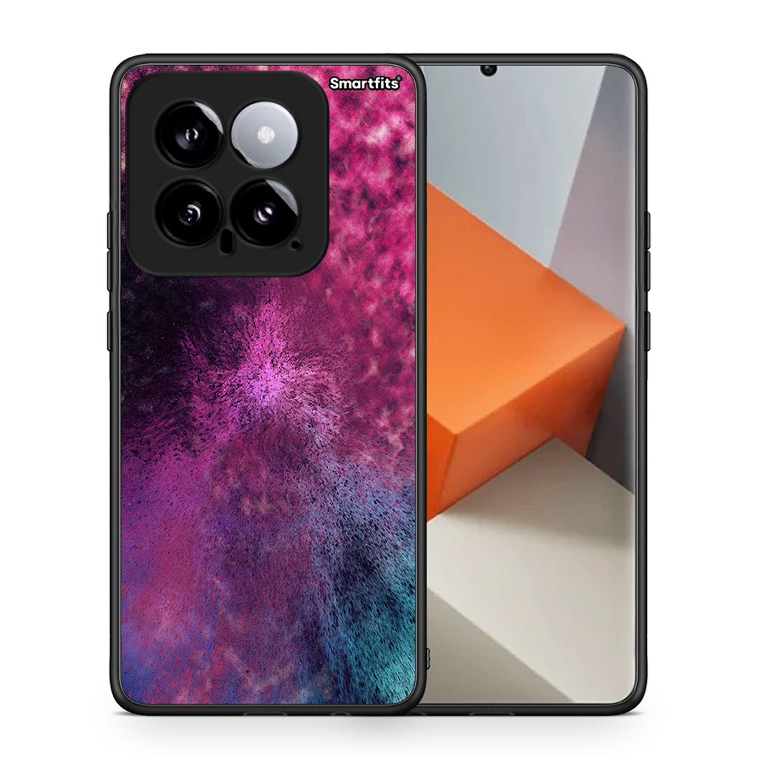 Θήκη Xiaomi 14 5G Aurora Galaxy από τη Smartfits με σχέδιο στο πίσω μέρος και μαύρο περίβλημα | Xiaomi 14 5G Aurora Galaxy case with colorful back and black bezels