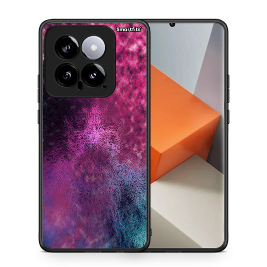 Θήκη Xiaomi 14 5G Aurora Galaxy από τη Smartfits με σχέδιο στο πίσω μέρος και μαύρο περίβλημα | Xiaomi 14 5G Aurora Galaxy case with colorful back and black bezels