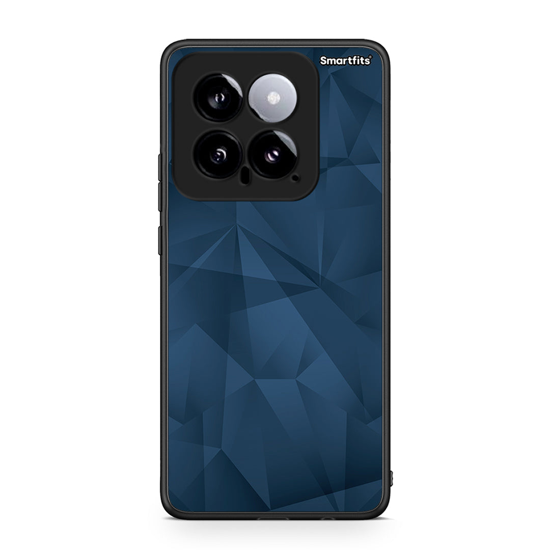 39 - Xiaomi 14 5G Blue Abstract Geometric case, cover, bumper
