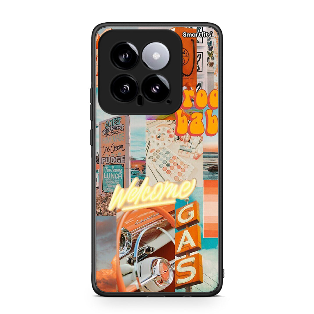 Xiaomi 14 5G Groovy Babe Θήκη Αγίου Βαλεντίνου από τη Smartfits με σχέδιο στο πίσω μέρος και μαύρο περίβλημα | Smartphone case with colorful back and black bezels by Smartfits