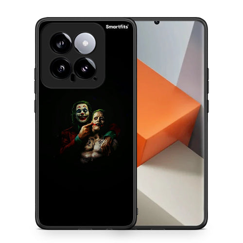 Θήκη Xiaomi 14 5G Clown Hero από τη Smartfits με σχέδιο στο πίσω μέρος και μαύρο περίβλημα | Xiaomi 14 5G Clown Hero case with colorful back and black bezels