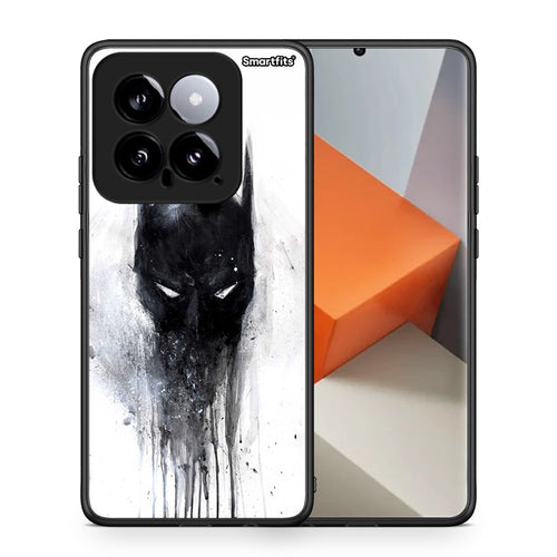 Θήκη Xiaomi 14 5G Paint Bat Hero από τη Smartfits με σχέδιο στο πίσω μέρος και μαύρο περίβλημα | Xiaomi 14 5G Paint Bat Hero case with colorful back and black bezels