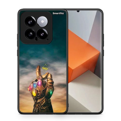 Θήκη Xiaomi 14 5G Infinity Snap από τη Smartfits με σχέδιο στο πίσω μέρος και μαύρο περίβλημα | Xiaomi 14 5G Infinity Snap case with colorful back and black bezels