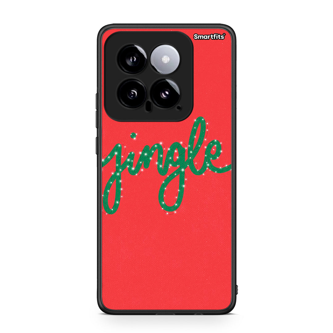 Xiaomi 14 5G Jingle Xmas θήκη από τη Smartfits με σχέδιο στο πίσω μέρος και μαύρο περίβλημα | Smartphone case with colorful back and black bezels by Smartfits