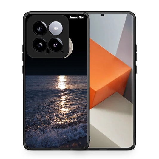 Θήκη Xiaomi 14 5G Moon Landscape από τη Smartfits με σχέδιο στο πίσω μέρος και μαύρο περίβλημα | Xiaomi 14 5G Moon Landscape case with colorful back and black bezels