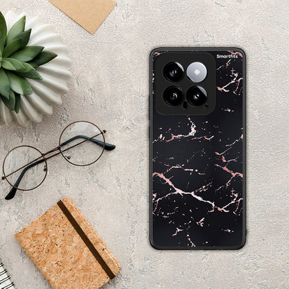 Marble Black Rosegold - Xiaomi 14 5G θήκη