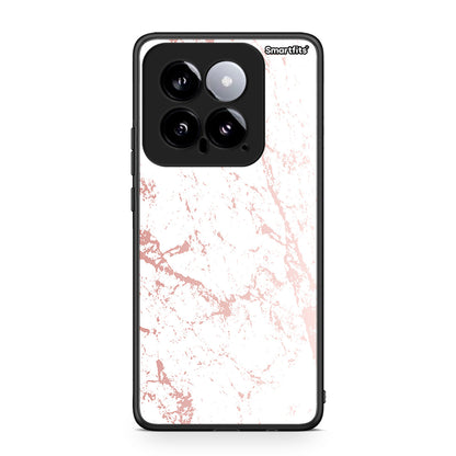 116 - Xiaomi 14 5G Pink Splash Marble case, cover, bumper