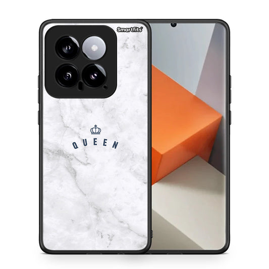 Θήκη Xiaomi 14 5G Queen Marble από τη Smartfits με σχέδιο στο πίσω μέρος και μαύρο περίβλημα | Xiaomi 14 5G Queen Marble case with colorful back and black bezels
