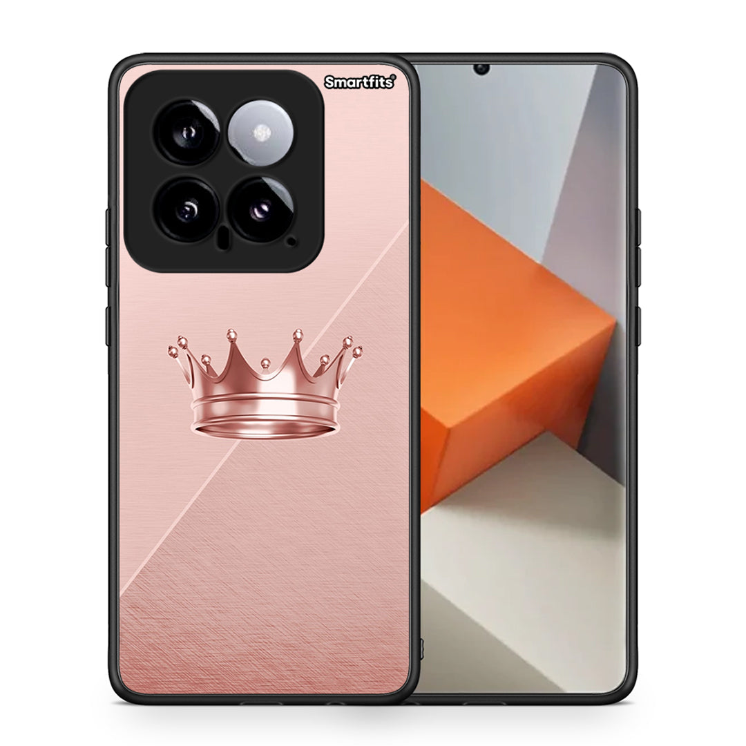 Θήκη Xiaomi 14 5G Crown Minimal από τη Smartfits με σχέδιο στο πίσω μέρος και μαύρο περίβλημα | Xiaomi 14 5G Crown Minimal case with colorful back and black bezels