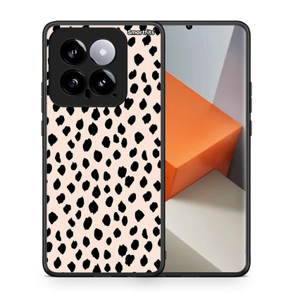 Θήκη Xiaomi 14 5G New Polka Dots από τη Smartfits με σχέδιο στο πίσω μέρος και μαύρο περίβλημα | Xiaomi 14 5G New Polka Dots case with colorful back and black bezels