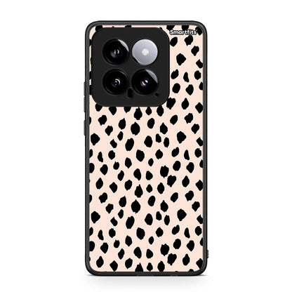 Xiaomi 14 5G New Polka Dots θήκη από τη Smartfits με σχέδιο στο πίσω μέρος και μαύρο περίβλημα | Smartphone case with colorful back and black bezels by Smartfits