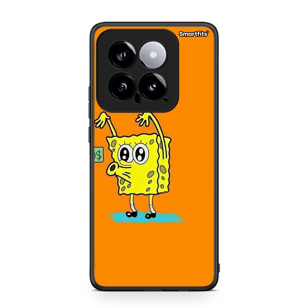 Xiaomi 14 5G No Money 2 Θήκη Αγίου Βαλεντίνου από τη Smartfits με σχέδιο στο πίσω μέρος και μαύρο περίβλημα | Smartphone case with colorful back and black bezels by Smartfits