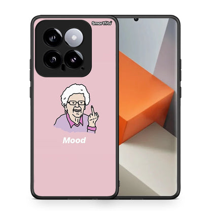 Θήκη Xiaomi 14 5G Mood PopArt από τη Smartfits με σχέδιο στο πίσω μέρος και μαύρο περίβλημα | Xiaomi 14 5G Mood PopArt case with colorful back and black bezels
