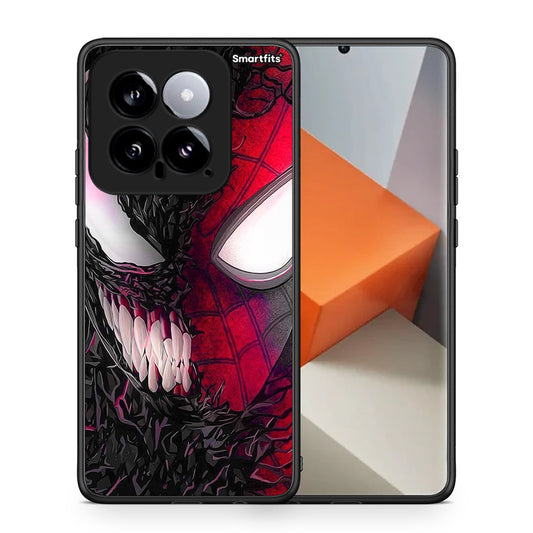 Θήκη Xiaomi 14 5G SpiderVenom PopArt από τη Smartfits με σχέδιο στο πίσω μέρος και μαύρο περίβλημα | Xiaomi 14 5G SpiderVenom PopArt case with colorful back and black bezels