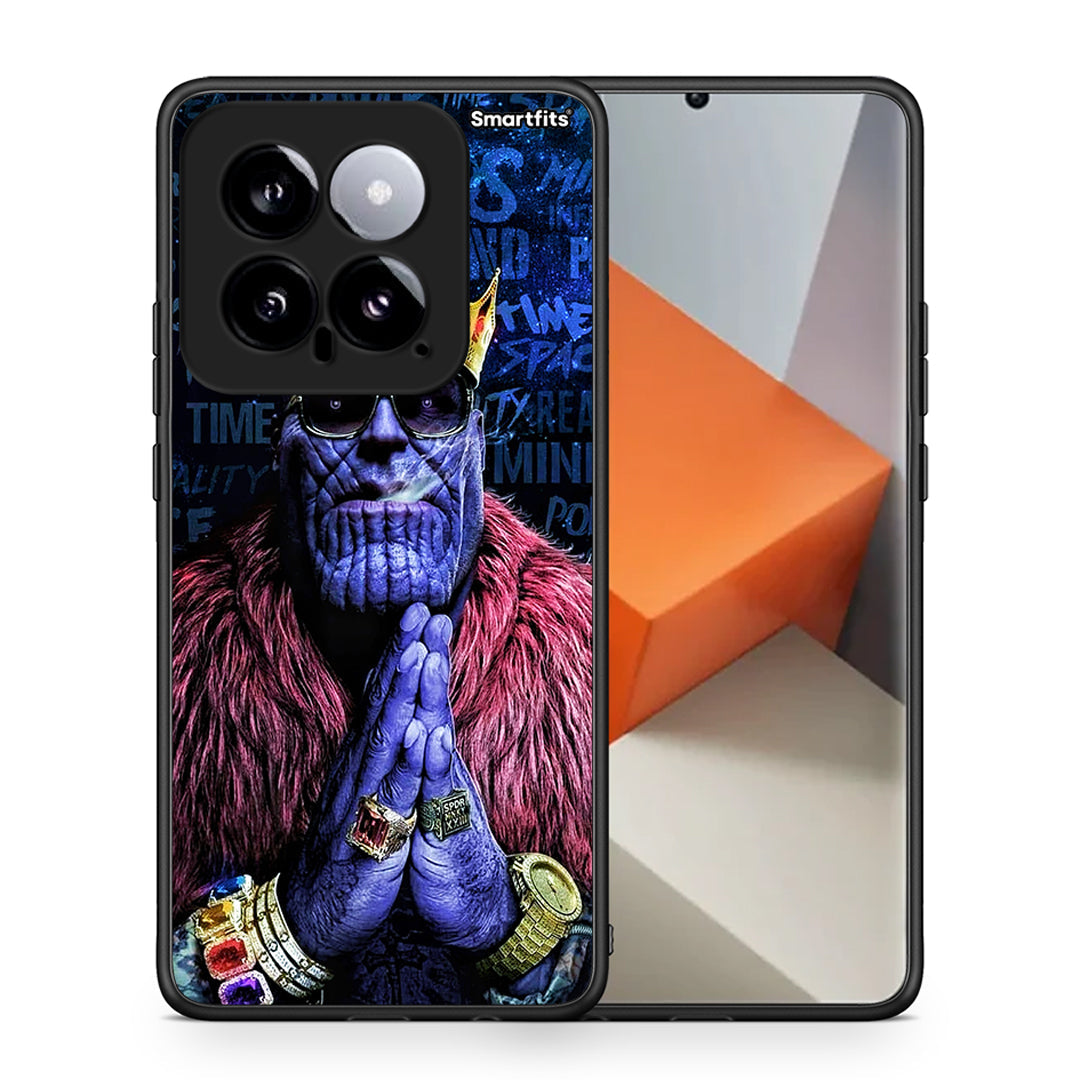 Θήκη Xiaomi 14 5G Thanos PopArt από τη Smartfits με σχέδιο στο πίσω μέρος και μαύρο περίβλημα | Xiaomi 14 5G Thanos PopArt case with colorful back and black bezels