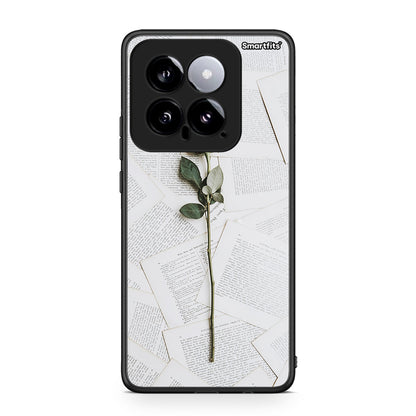 Xiaomi 14 5G Red Rose θήκη από τη Smartfits με σχέδιο στο πίσω μέρος και μαύρο περίβλημα | Smartphone case with colorful back and black bezels by Smartfits