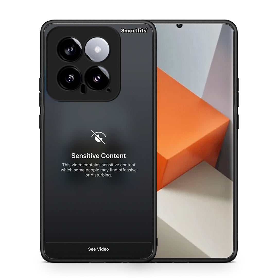 Θήκη Xiaomi 14 5G Sensitive Content από τη Smartfits με σχέδιο στο πίσω μέρος και μαύρο περίβλημα | Xiaomi 14 5G Sensitive Content case with colorful back and black bezels